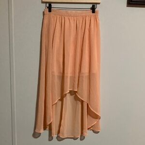 Forever 21 Peach High-Low Skirt